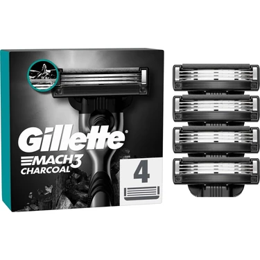 Gillette Mach3 Charcoal Yedek Tıraş Bıçağı