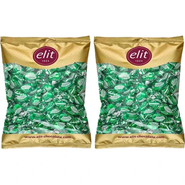 Elit Çikolata Mentol ve Okaliptus Aromalı Glutensiz Şeker 1 kg İkili