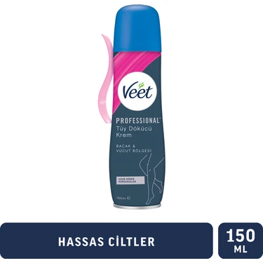 Veet Professional Tüy Dökücü Krem Sprey Bacak&Vücut Bölgesi Hassas Ciltler