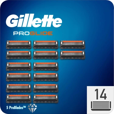 Gillette Fusion ProGlide 14'lü Yedek Tıraş Bıçağı Karton