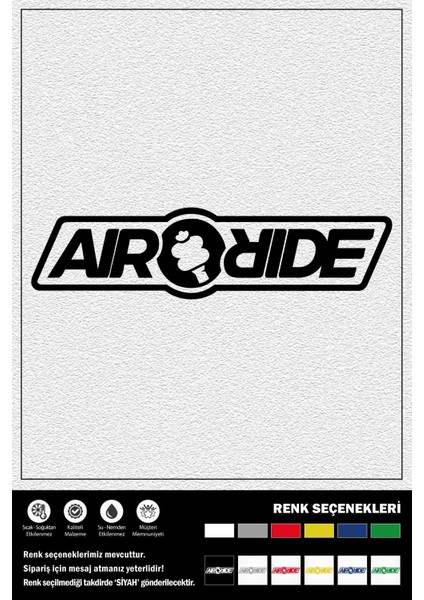 Aır Rıde Stıcker 25 x 6 cm