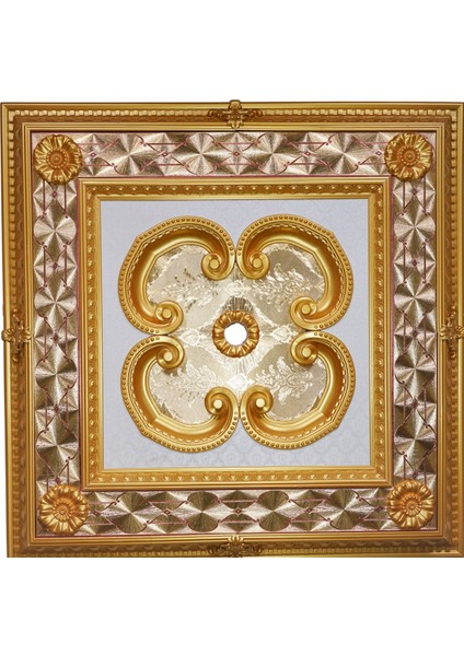 Decogold 90*90 cm Kare Altın Saray Tavan