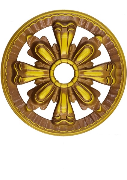 Decogold Saray Tavan Motif 25*25 cm Kahve Eskitme