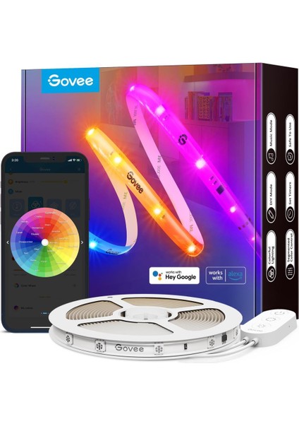 Rgbıc Wifi + Bt LED Şerit Kaplamalı (5m)