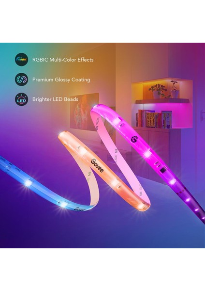 Rgbıc Wifi + Bt LED Şerit Kaplamalı (5m)