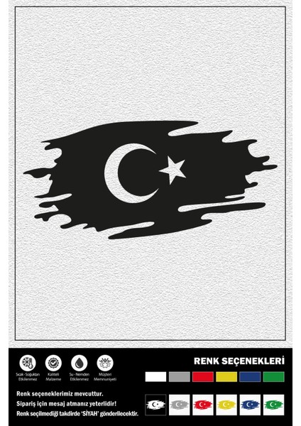 Bayrak Stıcker 25 x 12 cm