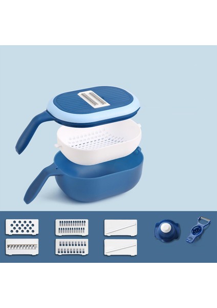 Soğan Kıyıcı Dilimleyici Mandoline Dilim Kesici Patates Mutfak Meyve Mavisi Için Grater Grater (Yurt Dışından)