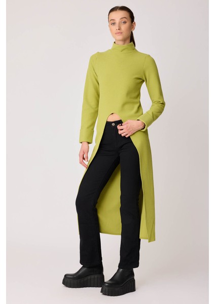 Derin Yırtmaçlı Örme Bluz fırsatları