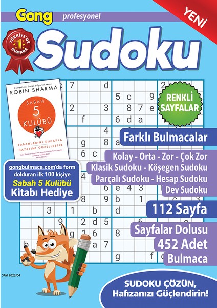 Profesyonel Sudoku 2023/04