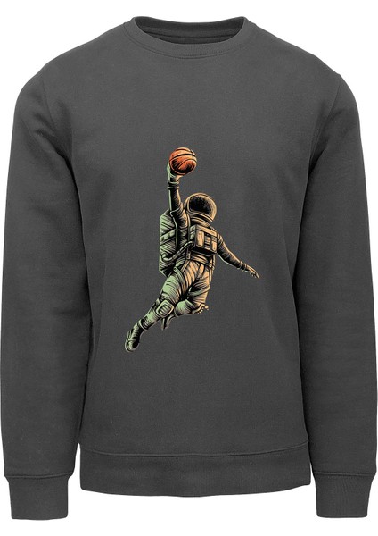 Oversize Smaçör Astronot Baskılı Çocuk Sweatshirt fırsatları
