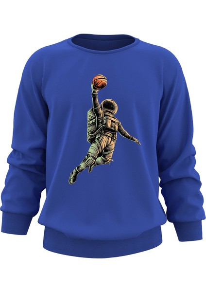 Oversize Smaçör Astronot Baskılı Çocuk Sweatshirt indirimleri