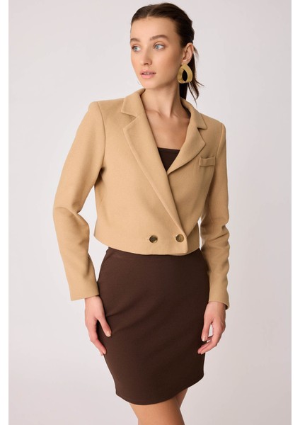 Gold Düğmeli Astarlı Triko Ceket fiyatları