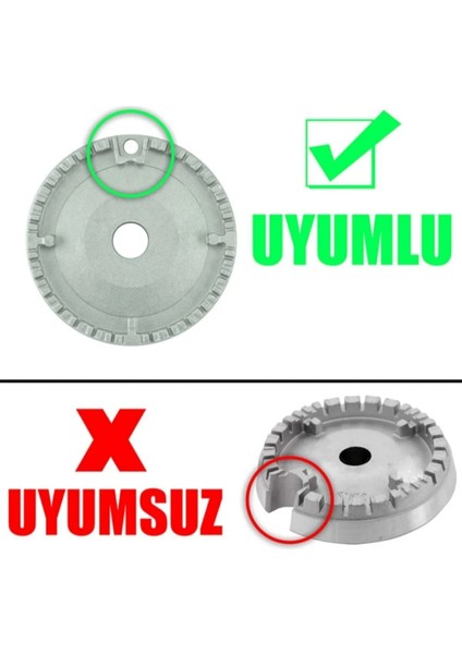 Arçelik / Beko / Altus Marka Ocaklar ile Uyumlu Ankastre Set Üstü Ocak Bek Takımı ve Cezve Aparatı