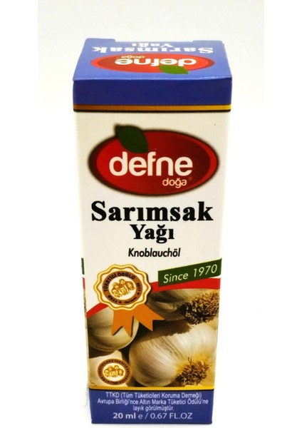 Defne Doğa Sarımsak Yağı 20 ml