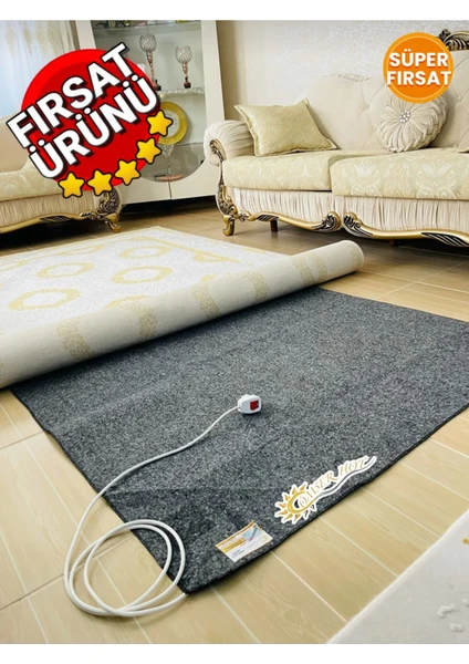 Ömser Hot 120 x 170 cm  Keçeli Elektrikli Halı Altı Isıtıcı Yerden Isıtma (Floor Heating)