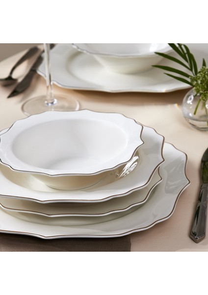 Blossom Porselen 24 Parça 6 Kişilik Yemek Takımı