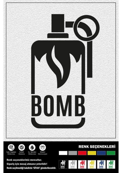 Bomb Stıcker 15 x 25 cm