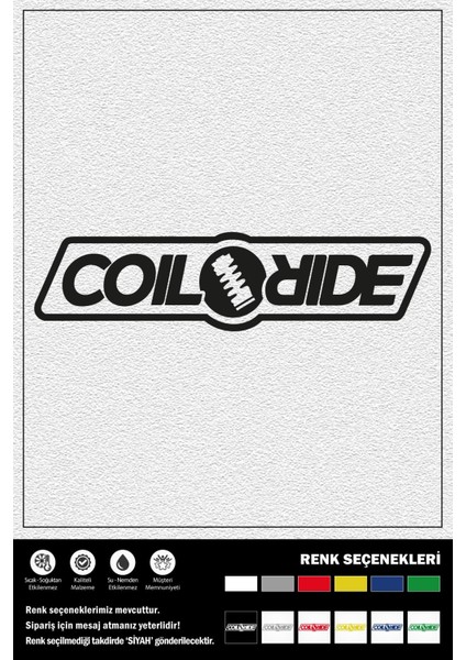 Coıl Rıde Stıcker 30 x 7 cm