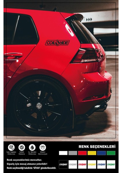 Coıl Rıde Stıcker 30 x 7 cm fiyatları