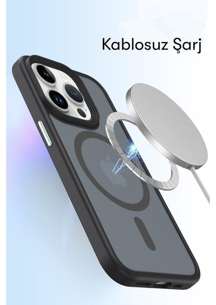 Apple iPhone 15 Pro Uyumlu (15 Pro) Trex Serisi Magsafe Şarj Destekli Darbe Direçli Magic Smooth Kılıf modelleri