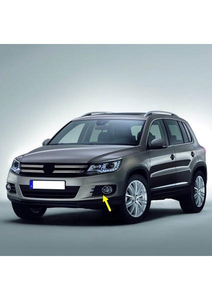 Vw Tiguan 2012-2015 Ön Tampon Sol Sis Farı Çerçevesi Krom 5N0853665H