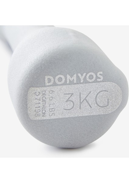 Domyos Gri 2 x 3 kg Dambıl - Hafif Fitness