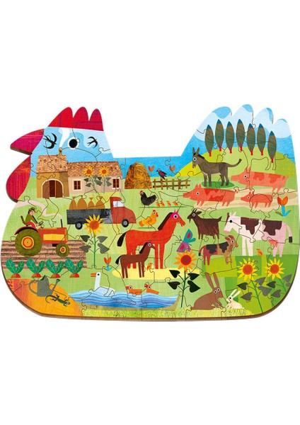 La Fattoria - The Farm - Woody Puzzle