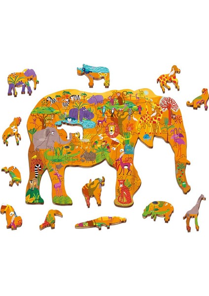 La Savana - The Savannah - Woody Puzzle