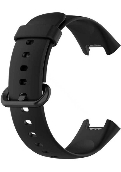 Xiaomi Redmi Watch 2 Lite Uyumlu Kordon Ayarlanabilir Soft Yüzey Yumuşak Silikon Kayış Siyah