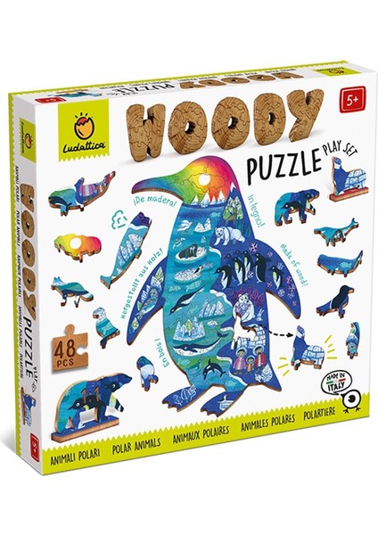 Animali Polari - Polar Animals - Woody Puzzle