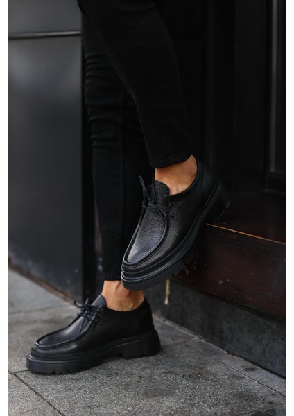 - Siyah Floter Yüksek Siyah Taban Erkek Sneakers