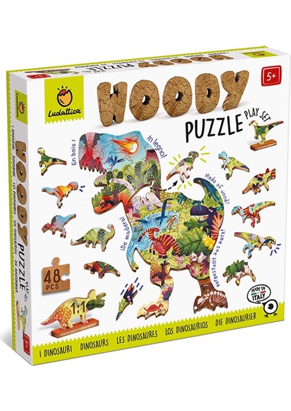 Dinosauri - Dinosaurs - Woody Puzzle