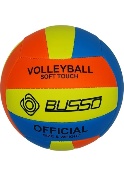 Soft Touch Voleybol Topu (Sarı-Turuncu-Mavi)