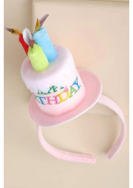 Happy Birthday Pasta Figürlü Doğum Günü Tacı Peluş Parti Taç fiyatları
