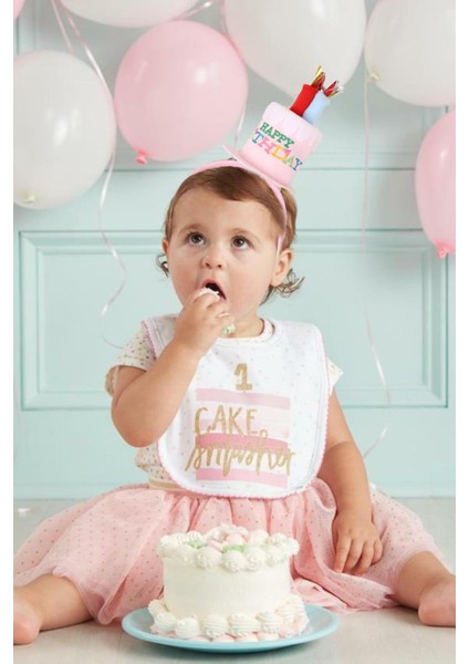 Happy Birthday Pasta Figürlü Doğum Günü Tacı Peluş Parti Taç modelleri