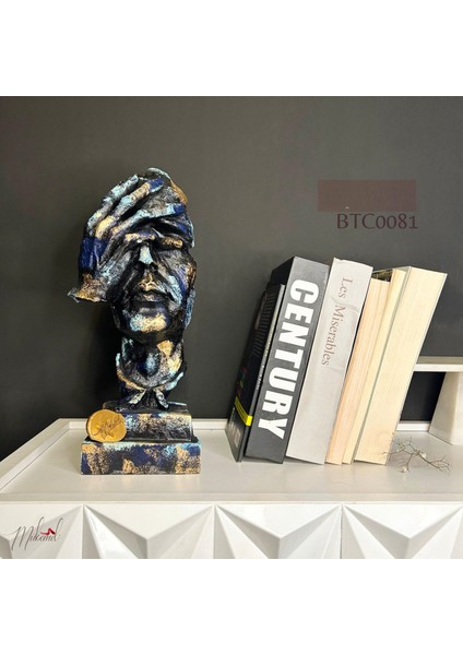 El Yapımı Soyut Heykel – Eşsiz Bükülmüş Tasarım Sanat Eseri ile Ev Dekoru – Mükemel orijinal tasarım