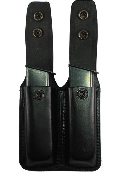 9mm Çiftli Şarjörlük (Deri Siyah ) 9mm Çiftli Şarjörlük (Deri Siyah )