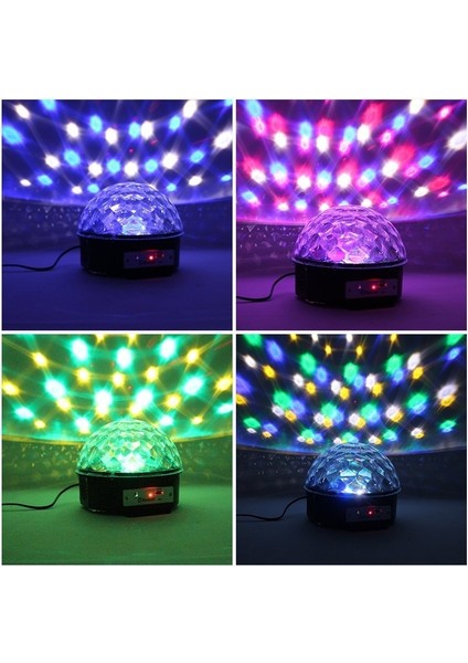 PR-2839 Usb/mp3/blueooth/uk Sihirli LED Disko Topu Siyah