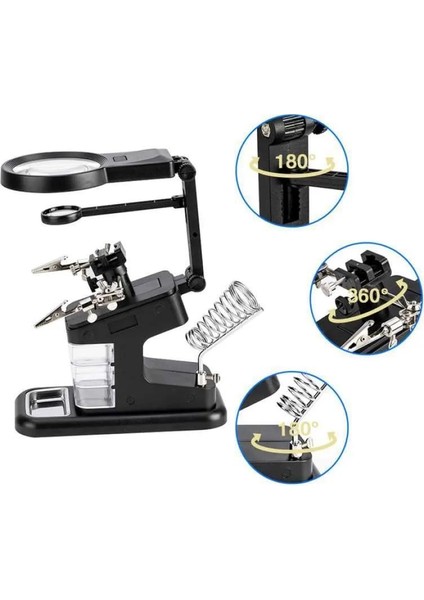 TE-803 Masa Üstü Ledli Büyüteç Çok Amaçlı Tutacak modelleri