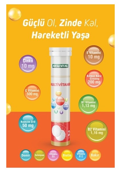 Multivitamin Efervesan 20 Tablet