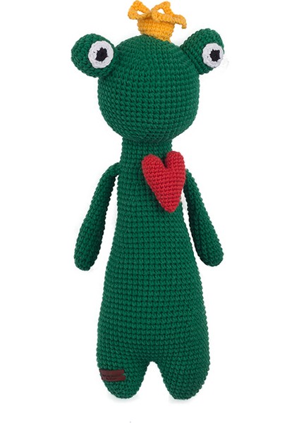 Amigurumi Organik Oyuncak-Uyku Arkadaşı Kurbağ-Örme Kurbağ-Örme Bebek