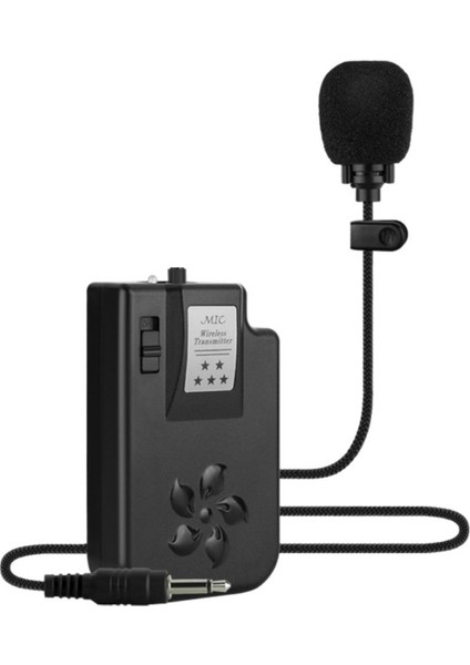 MV-2015-MV-2016 Vhf Yedek Yaka Kablosuz Mikrofon Siyah