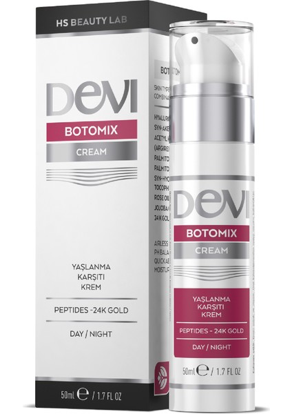 Boto Mix Cream 50 ml Botoks Etkili Nemlendirici, Yaşlanma Karşıtı Ve Dolgunlaştırıcı Krem