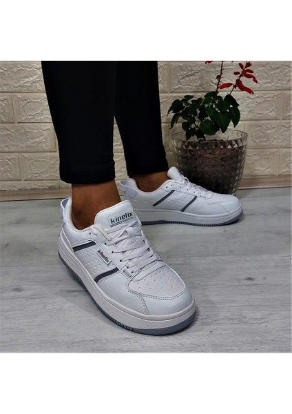 Enner Pu Beyaz Comfort Fuspetli Atom Sneaker Spor Ayakkabı