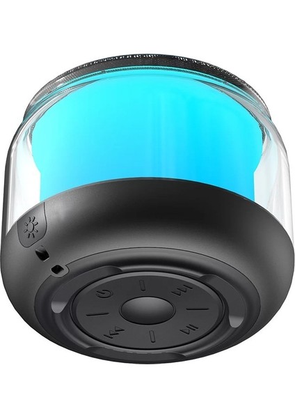 Magıcvoıce S-300 Şeffaf Camlı Renkli 5W Taşınabilir Bluetooth Hoparlör Siyah fiyatları