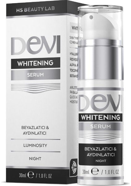 Whitening Serum 30 ml Yoğun Nemlendirme Etkili Cilt  Serum