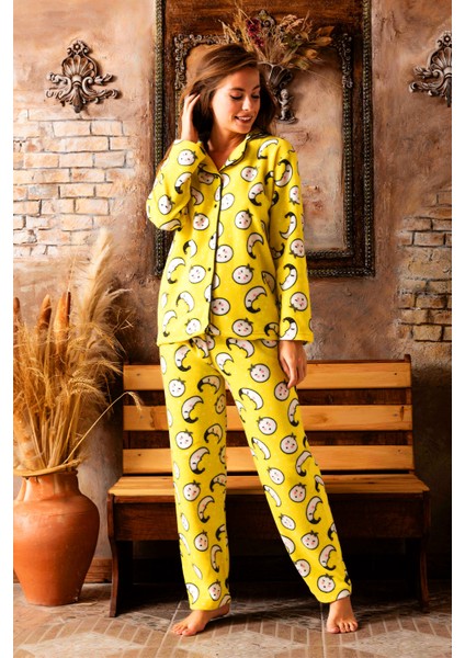 Kadın Kışlık Welsoft Peluş Inci Polar Düğmeli Pijama Takımı 'ipeksi Doku' fiyatları