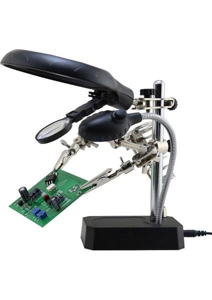 TE-800 Masa Üstü Ledli Büyüteç Çok Fonksiyonlu Tutacak fırsatları