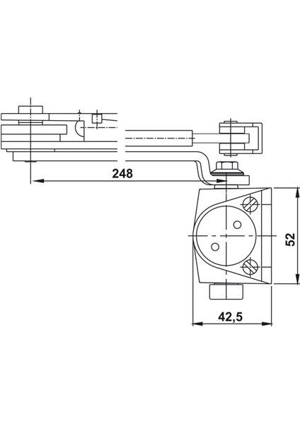 DC401 Kapı Kapatıcı En 2-4 Siyah