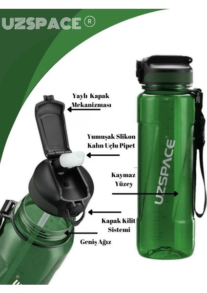 Healthy Tritan Su Matarası – 850 ml (New Design)
